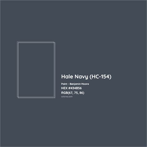 hale navy color code