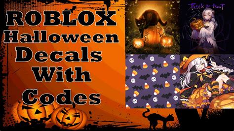 halloween roblox decal codes