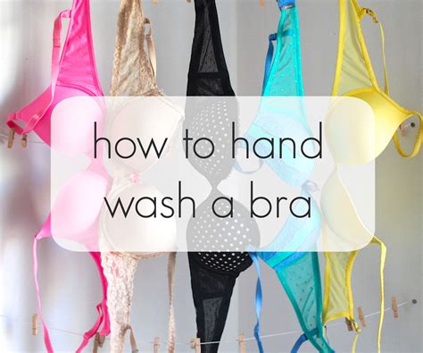 hand washing bras