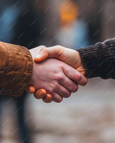 handshake between friends goodbye