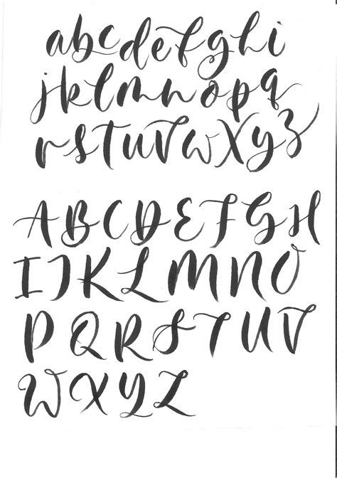 handwriting alphabet examples