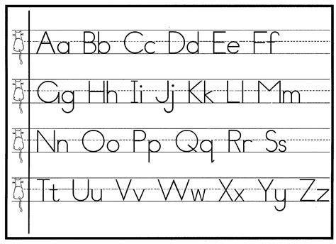 handwriting examples alphabet