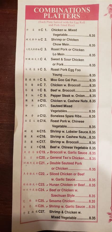 handy kitchen menu