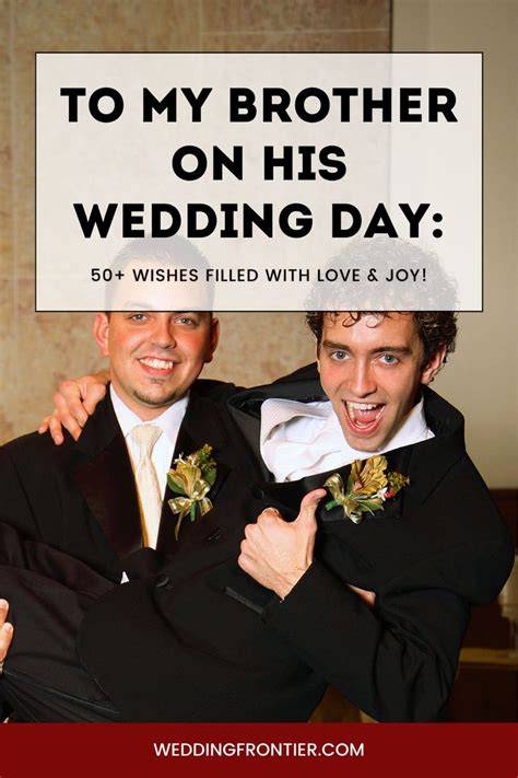 Happy brother getting married