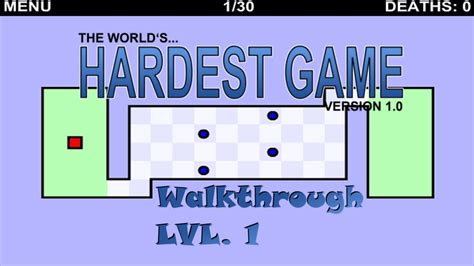 Hardest Game Ever Walkthrough