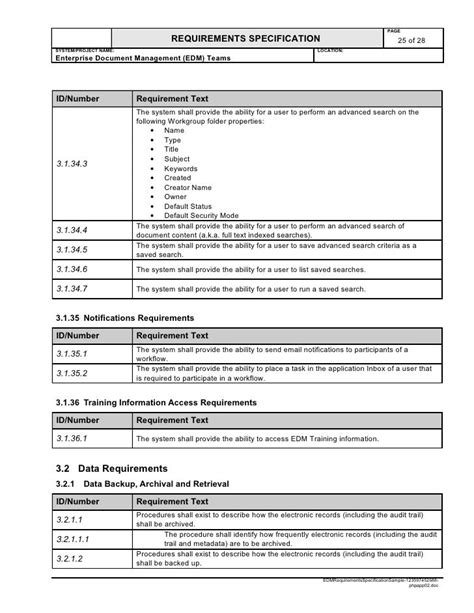 hardware requirements specification example