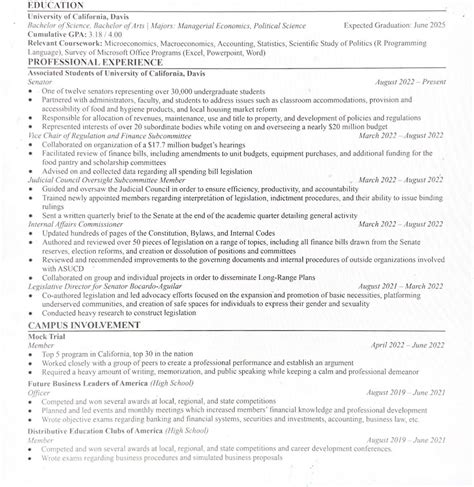 harvard cv format reddit
