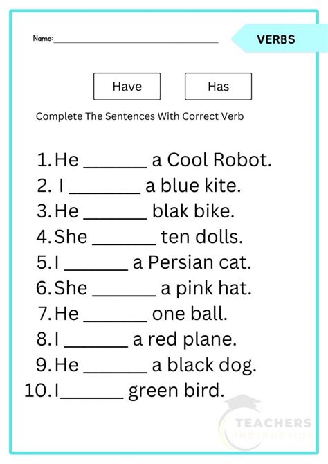 have has questions examples for class 1
