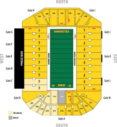 Hawkeye Stadium Seating Chart