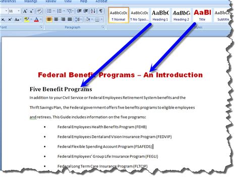 header and footer example in word