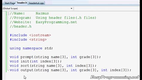 headers in programming