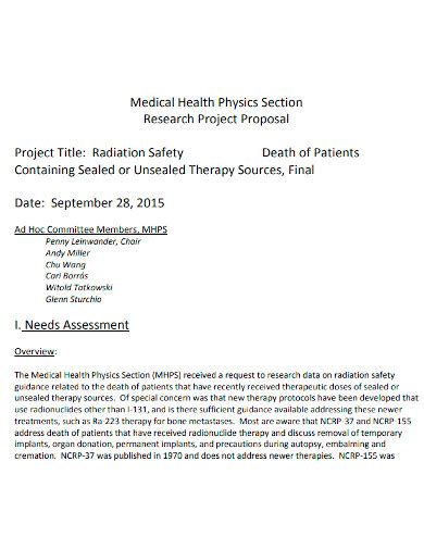 health project proposal example