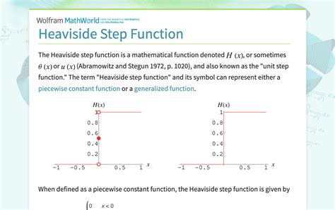 heaviside function equation