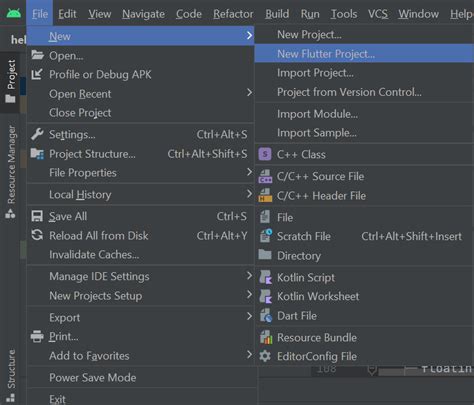 hello world flutter visual studio code