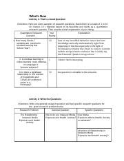 here are some samples of research questions rank them on a scale