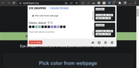 hex code eyedropper extension