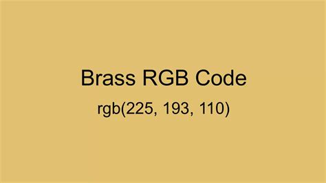hex code for brass