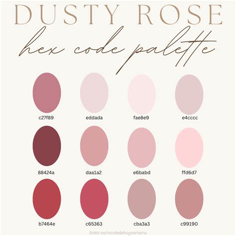 hex code for dusty rose