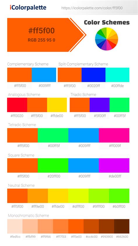 hex color code for bright orange
