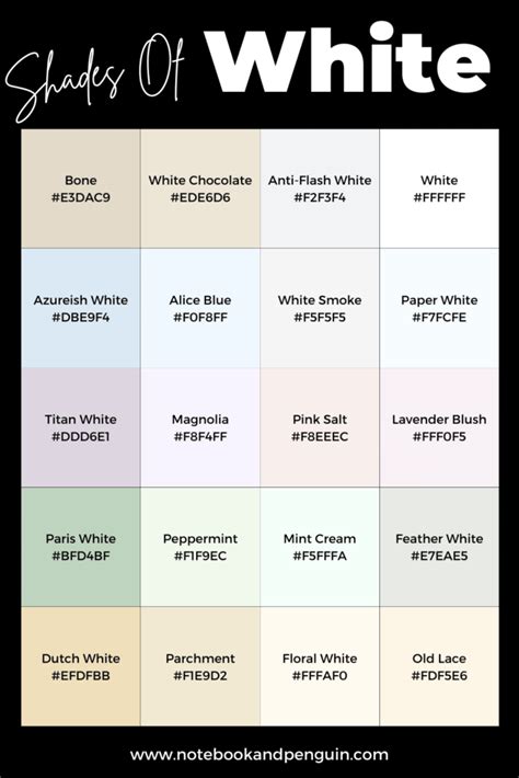 hex color code for white