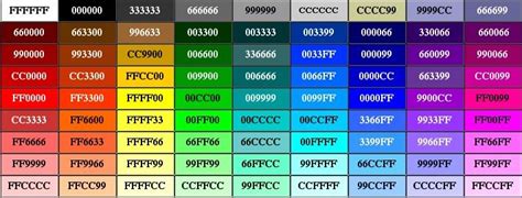 hex value for red color in html