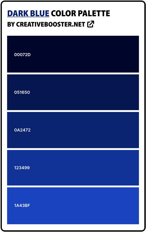 hexadecimal color code for dark blue