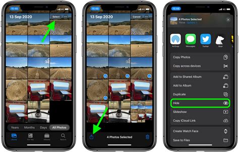 Unhiding Hidden Photos in iOS 16 Device