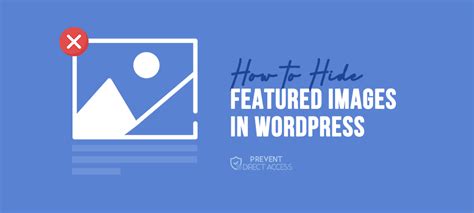 hide featured image on page wordpress