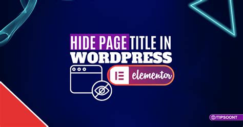 hide site title elementor