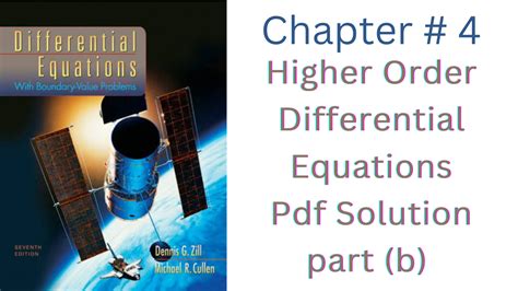higher order differential equations problems with solutions pdf