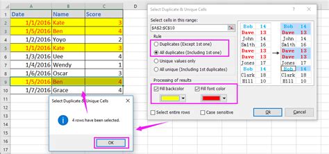 highlight duplicates in excel multiple columns