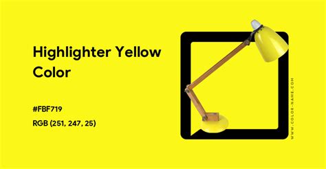 highlighter yellow rgb code