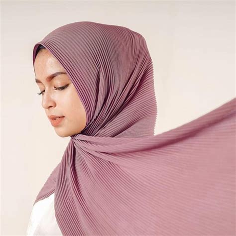 hijab pashmina plisket boho