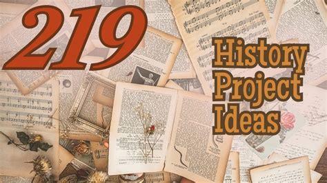 history project ideas for 5th class