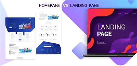 home page vs landing page