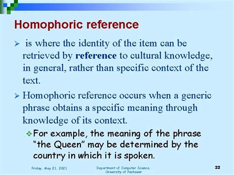 homophoric reference definition and examples