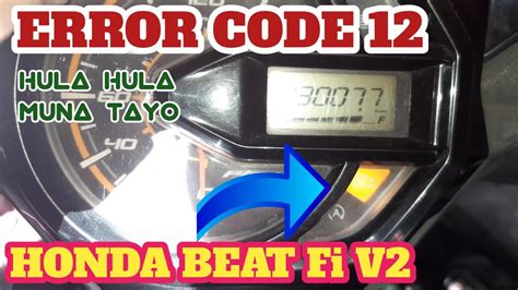 honda click error code 12
