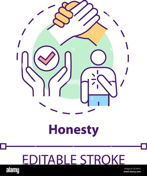 Honesty concept