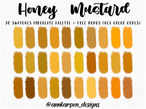 honey mustard yellow hex code