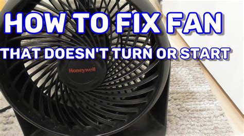 honeywell fan stopped working