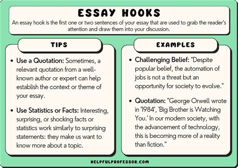 hook examples for essays without question