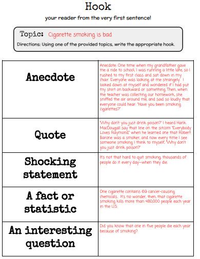 hook sentence examples