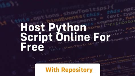hosting python script online