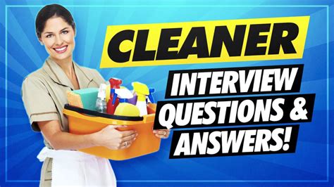 house cleaning interview questions and answers