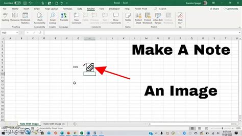 how add note in excel