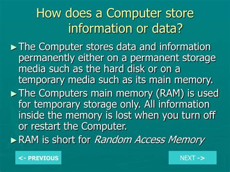 how and where does a computer store data