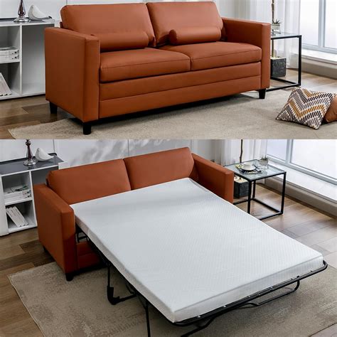 how big is a pull out couch mattress