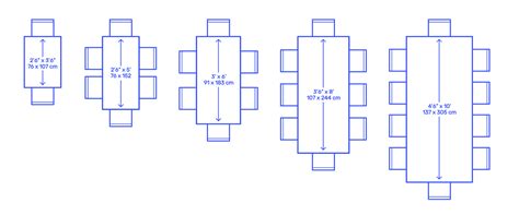 how big is a rectangular table that seats 8
