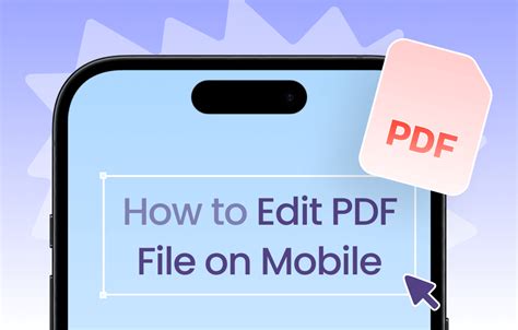how can i edit pdf file in mobile