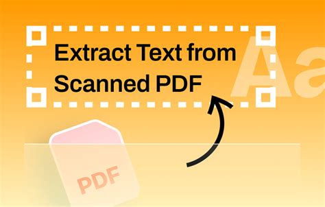 how can i extract text from a scanned pdf